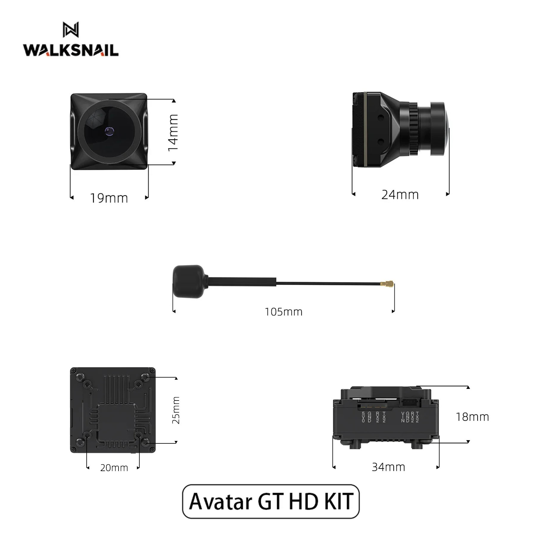 Walksnail Avatar GT HD KIT 2W  - مراجعة Drone Racing Camera وسعره