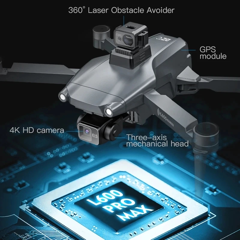 L600 PRO MAX GPS الطائرة بدون  - مراجعة Drone Racing Camera وسعره