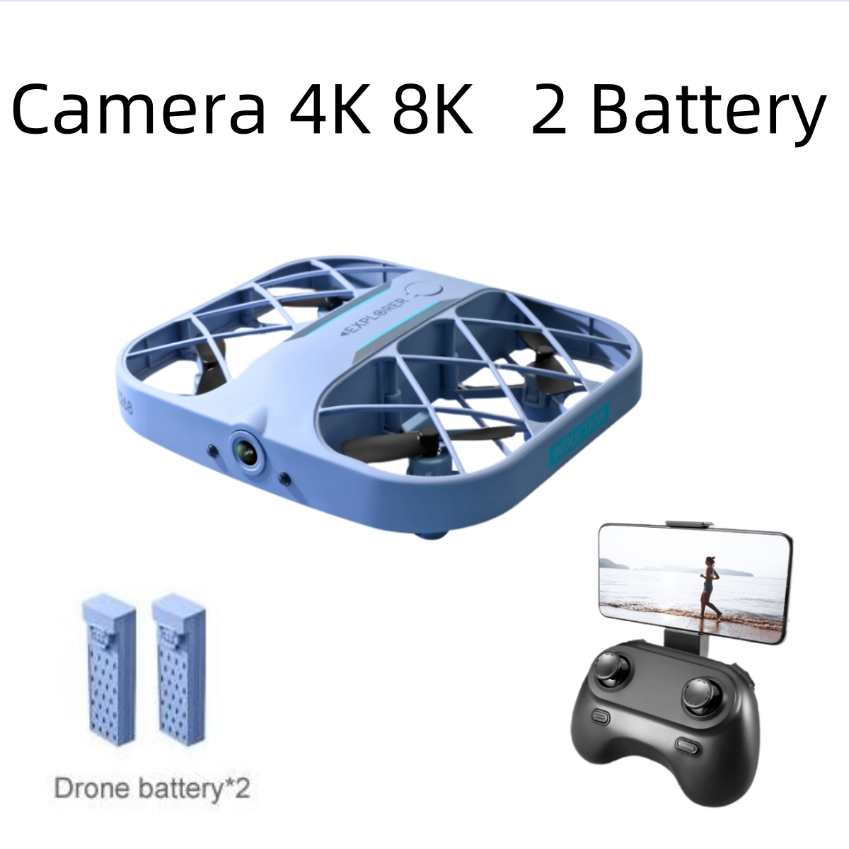طائرة JJRC H107 FPV RC بدون طي - مراجعة Drone Racing Camera وسعره